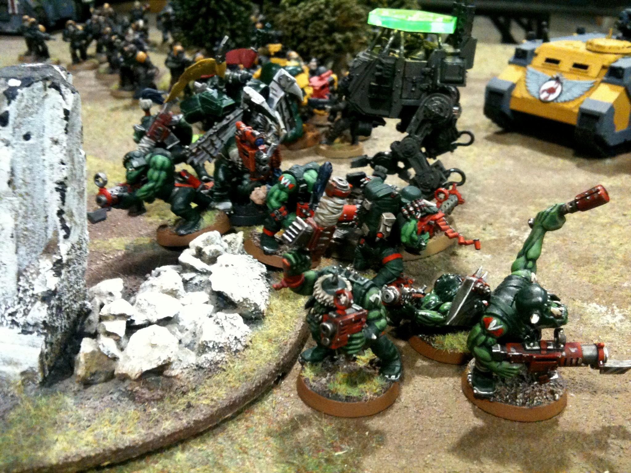 Battle Report, Da Ork Angelz, Imperial Guard, Orks Ork vs IG 1000 4